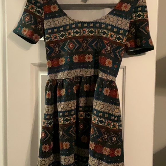 Forever 21 Super Colorful Fun Knit Dress (M) - Picture 1 of 5